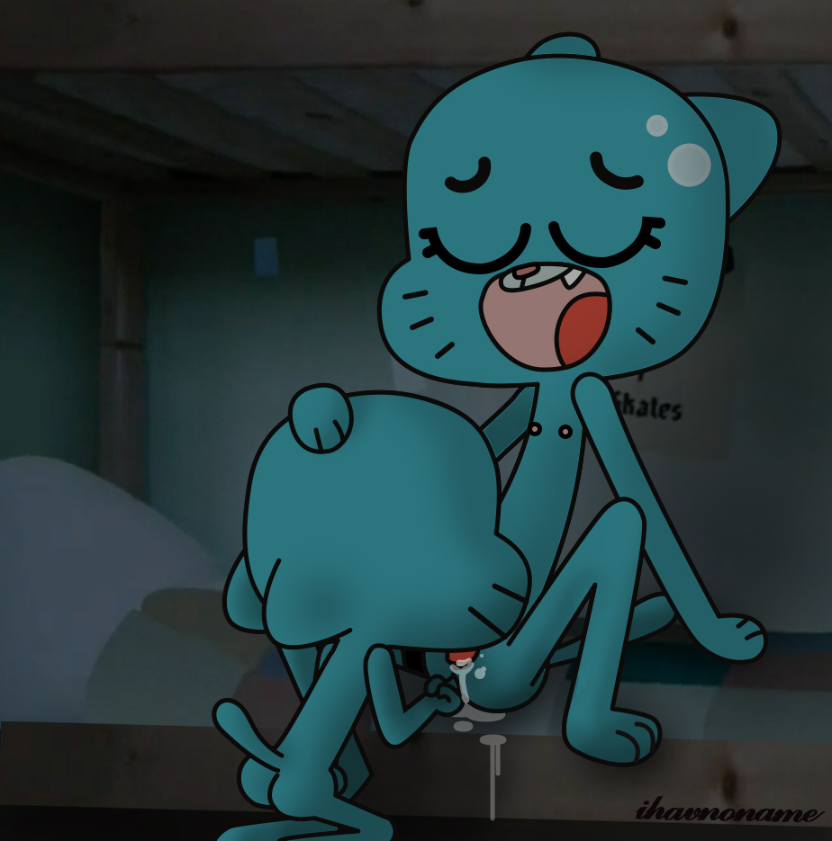 world of the amazing gumball nude Women with cum on their tits